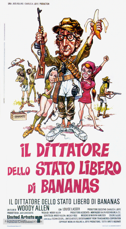 Bananas - Italian Theatrical movie poster