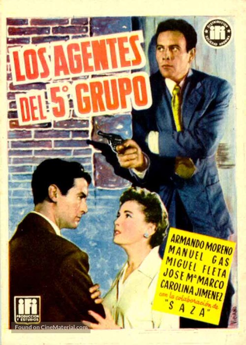 Los agentes del quinto grupo - Spanish Movie Poster