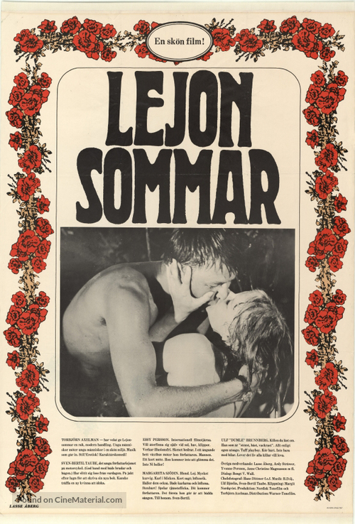 Lejonsommar - Swedish Movie Poster