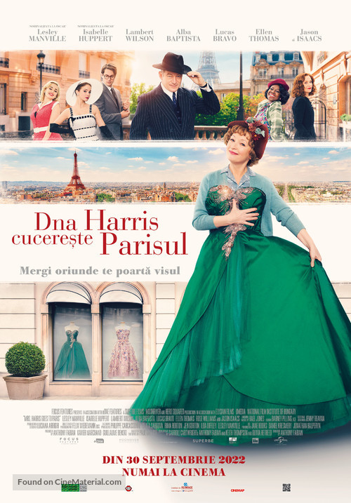 Mrs. Harris Goes to Paris - Romanian Movie Poster
