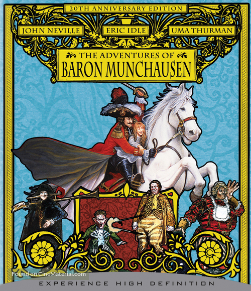The Adventures of Baron Munchausen - Blu-Ray movie cover