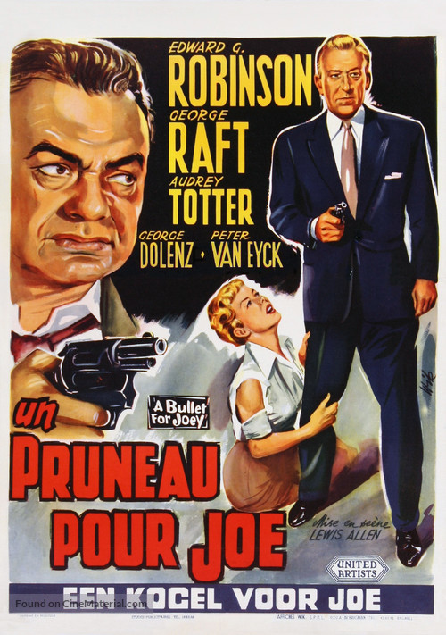 A Bullet for Joey - Belgian Movie Poster