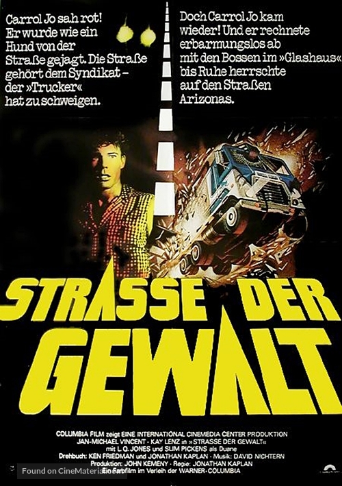 White Line Fever - German Movie Poster