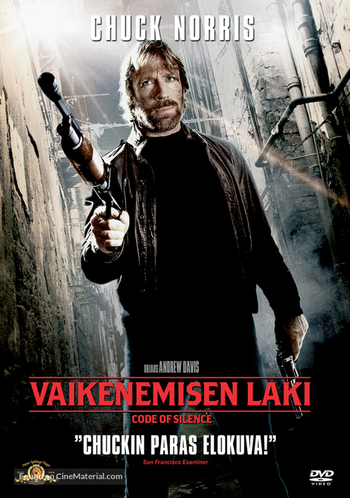 Code Of Silence - Finnish DVD movie cover