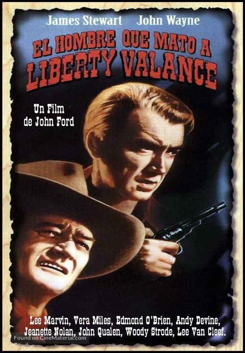 The Man Who Shot Liberty Valance - Spanish Movie Cover