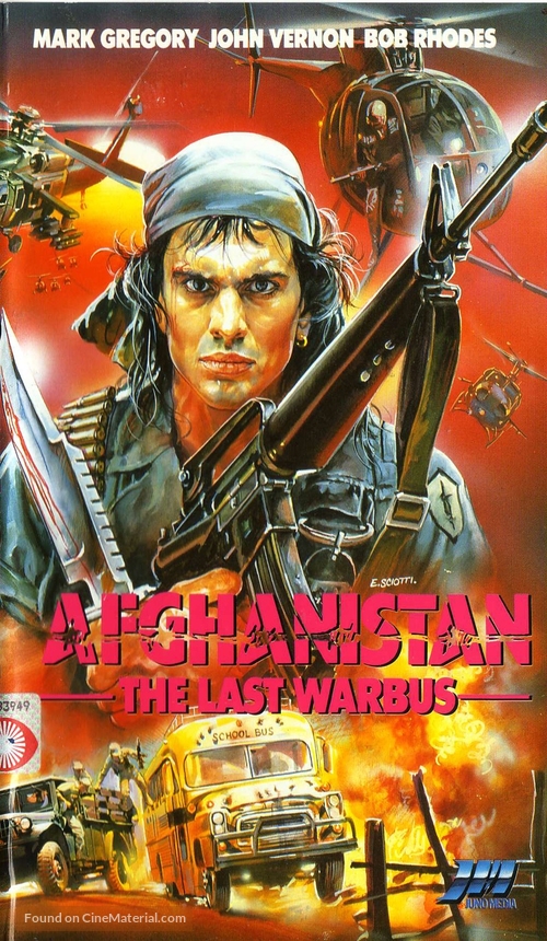 Afganistan - The last war bus (L&#039;ultimo bus di guerra) - Norwegian VHS movie cover