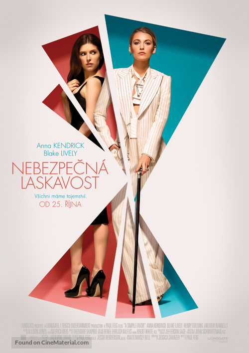 A Simple Favor - Czech Movie Poster