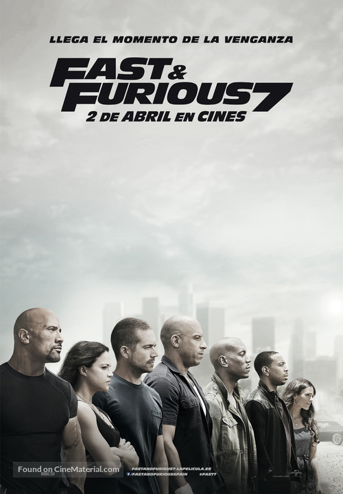 Furious 7 - Spanish Movie Poster