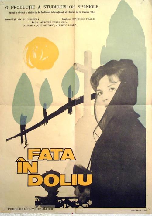 Ni&ntilde;a de luto, La - Romanian Movie Poster