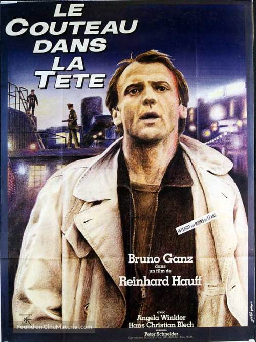 Messer im Kopf - French Movie Poster