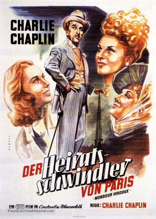 Monsieur Verdoux - German Movie Poster