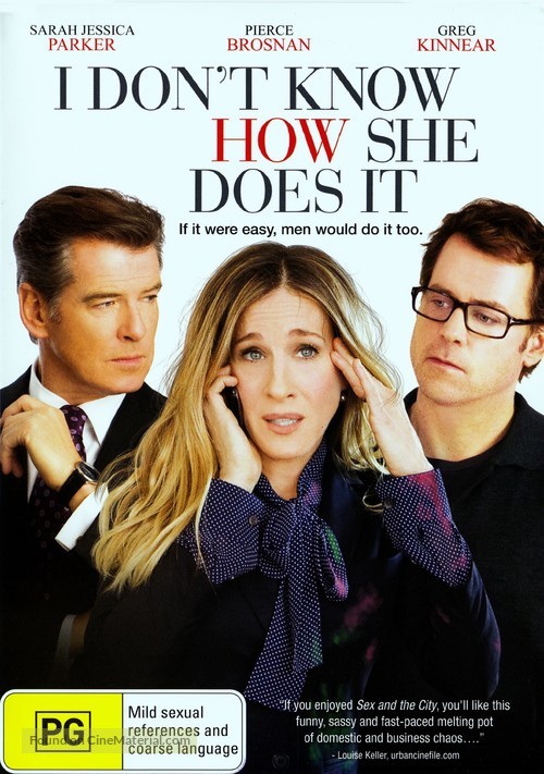 I Don&#039;t Know How She Does It - Australian DVD movie cover