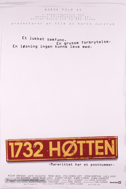1732 H&oslash;tten - Norwegian Movie Poster