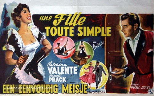 Het eenvoudige meisje - Belgian Movie Poster