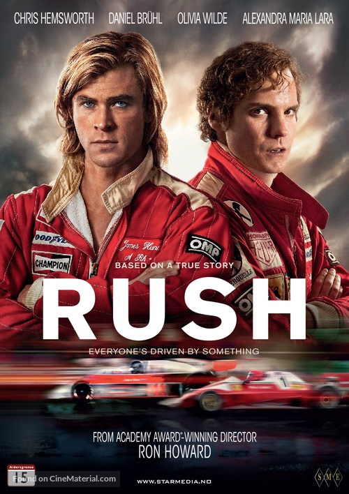Rush - Norwegian DVD movie cover
