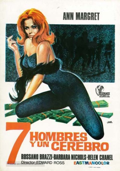 7 uomini e un cervello - Spanish Movie Poster