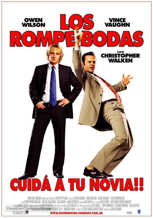 Wedding Crashers - Argentinian Movie Poster
