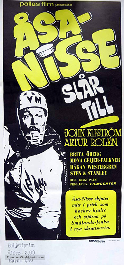 &Aring;sa-Nisse sl&aring;r till - Swedish Movie Poster