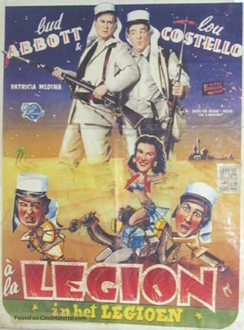 Abbott and Costello in the Foreign Legion - Belgian Movie Poster