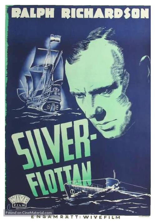 The Silver Fleet - Swedish Movie Poster