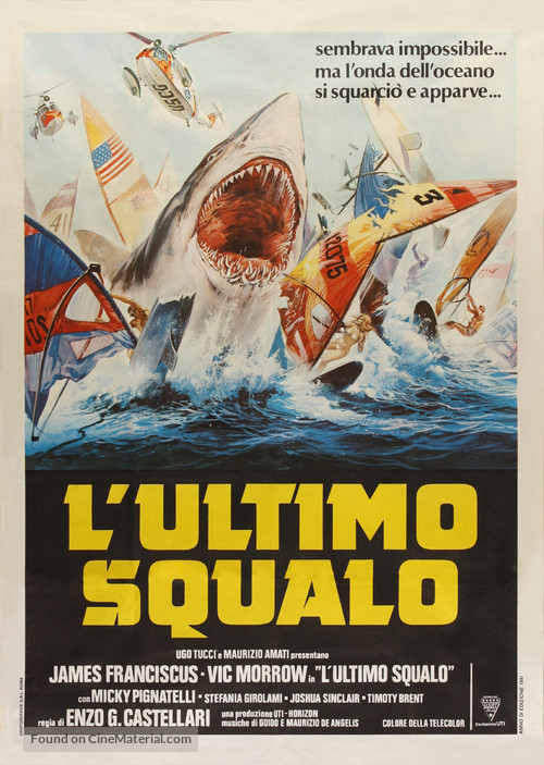 L&#039;ultimo squalo - Italian Movie Poster