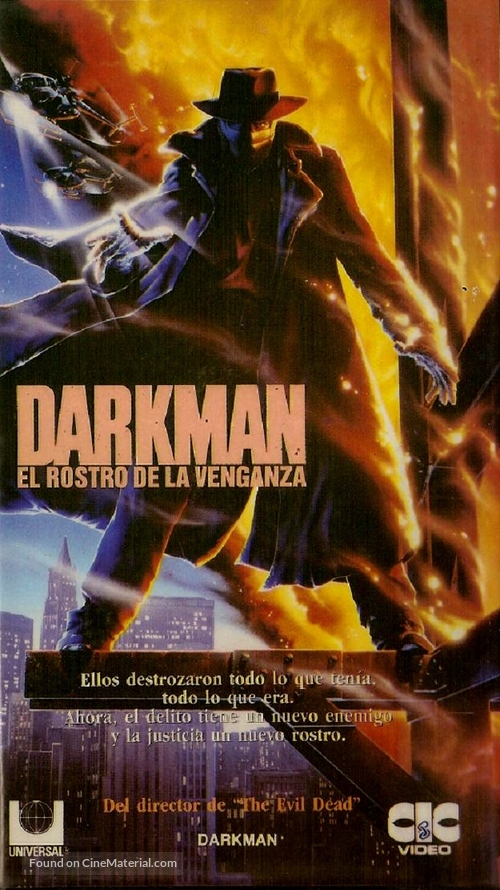Darkman - Argentinian VHS movie cover