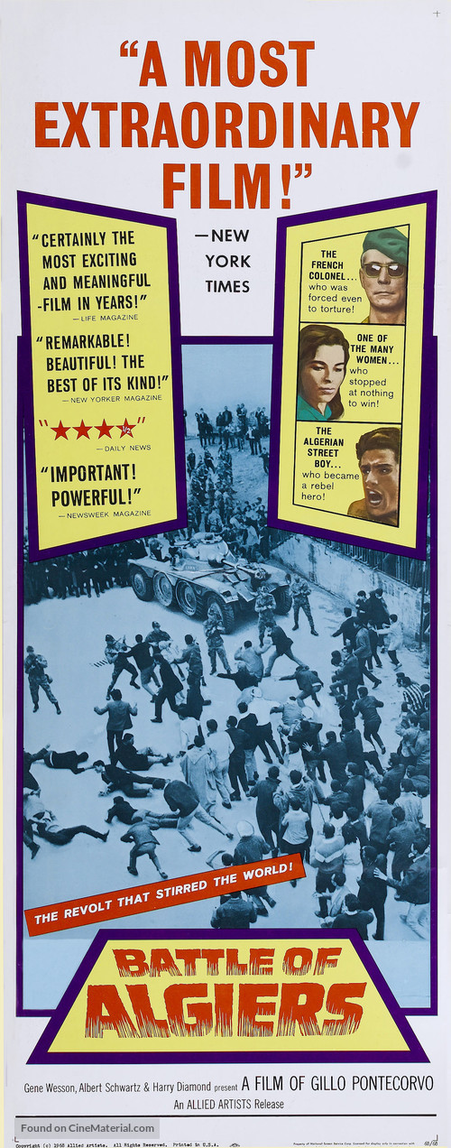 La battaglia di Algeri - Movie Poster