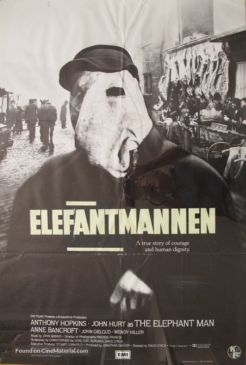 The Elephant Man - Norwegian Movie Poster