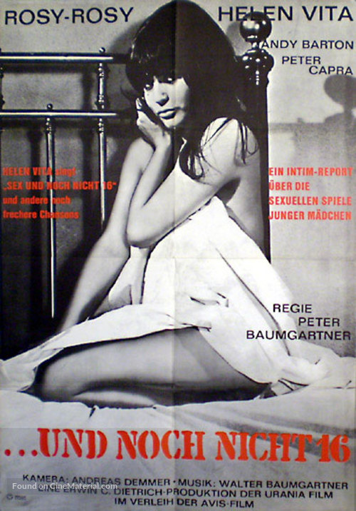 ...und noch nicht sechzehn - German Movie Poster