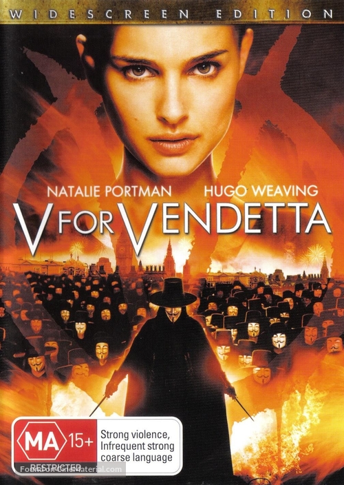 V for Vendetta - Australian Movie Cover