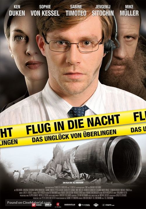 Flug in die Nacht - Das Ungl&uuml;ck von &Uuml;berlingen - German Movie Cover