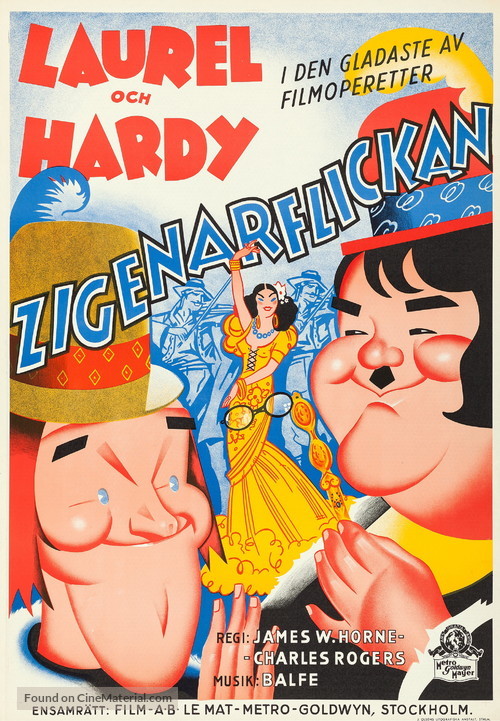 The Bohemian Girl - Swedish Movie Poster
