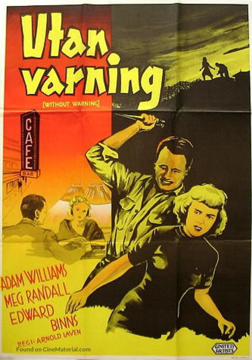Without Warning! - Swedish Movie Poster