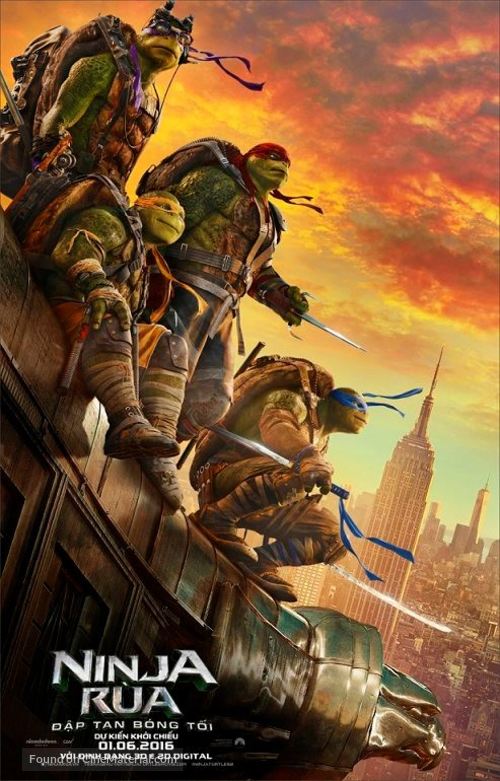 Teenage Mutant Ninja Turtles: Out of the Shadows - Vietnamese Movie Poster