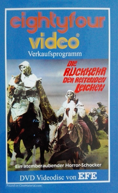 El ataque de los muertos sin ojos - German DVD movie cover