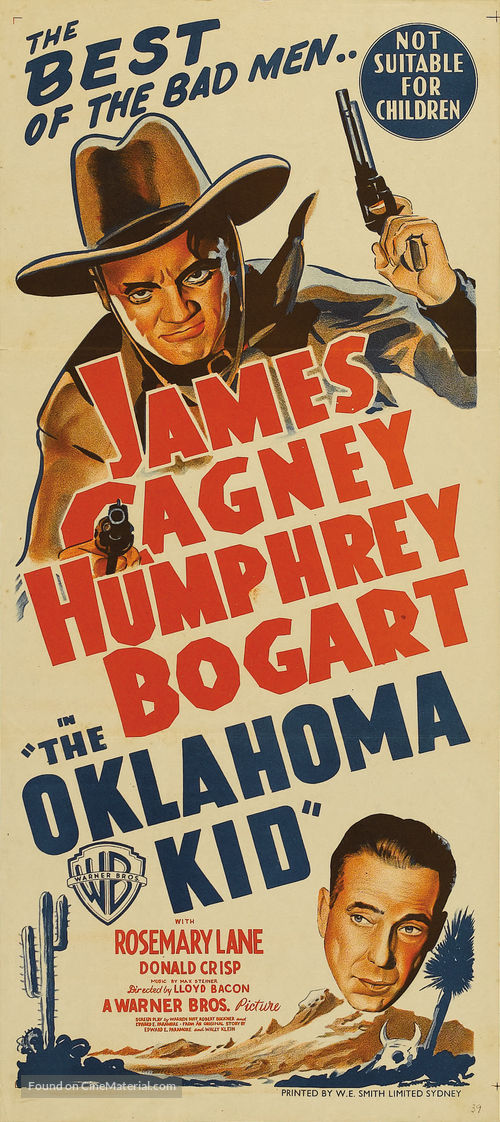 The Oklahoma Kid - Australian Movie Poster