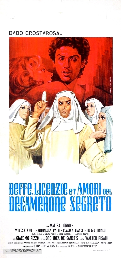 Beffe, licenze et amori del Decamerone segreto - Italian Movie Poster