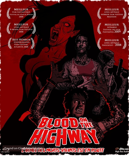 Blood on the Highway - French Blu-Ray movie cover