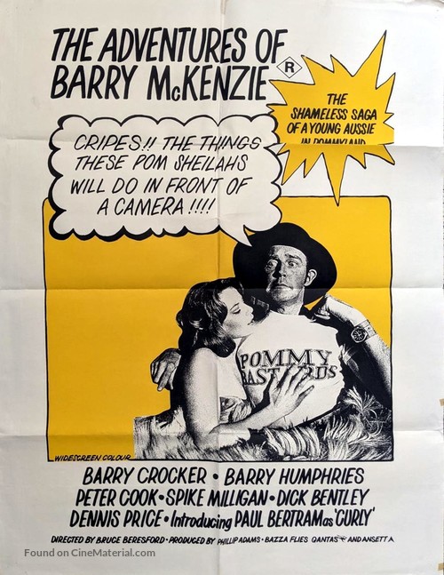 The Adventures of Barry McKenzie - Australian Movie Poster