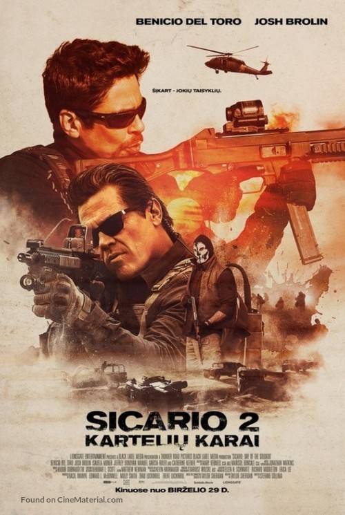 Sicario: Day of the Soldado - Lithuanian Movie Poster
