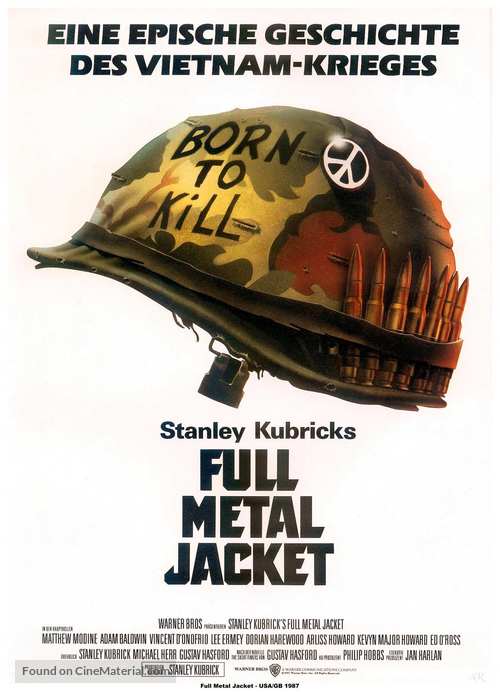 Full Metal Jacket - German Movie Poster