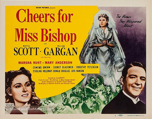 Cheers for Miss Bishop - Movie Poster