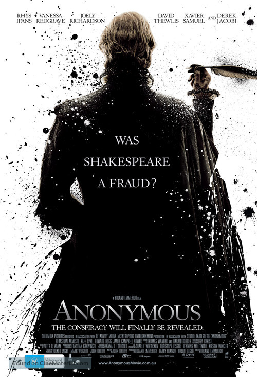 Anonymous - Australian Movie Poster