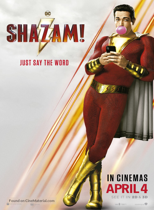 Shazam! - Singaporean Movie Poster
