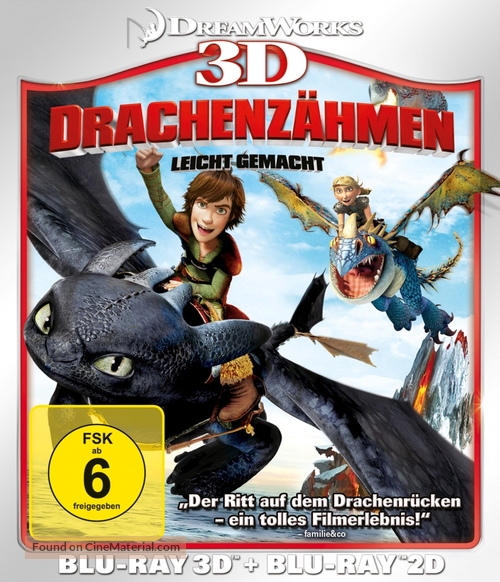 How to Train Your Dragon - German Blu-Ray movie cover