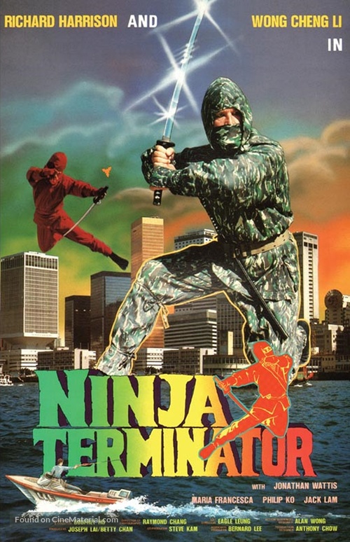 Ninja Terminator - German DVD movie cover