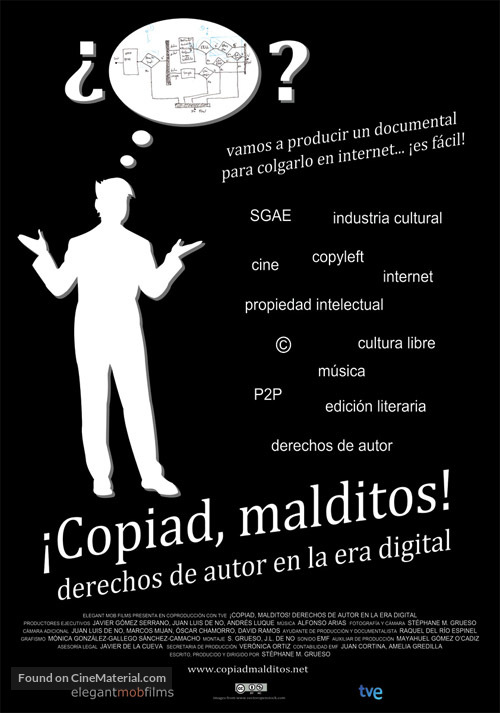 &iexcl;Copiad, malditos! - Spanish Movie Poster