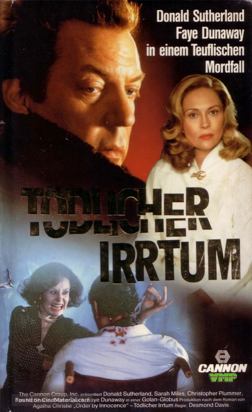 Ordeal by Innocence - German VHS movie cover