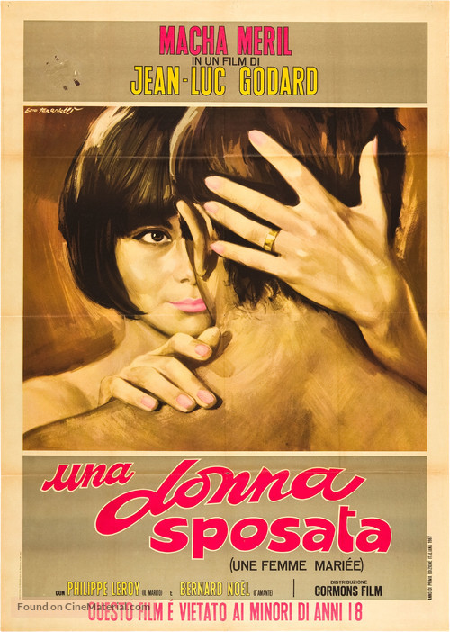 Une femme mari&eacute;e: Suite de fragments d&#039;un film tourn&eacute; en 1964 - Italian Movie Poster