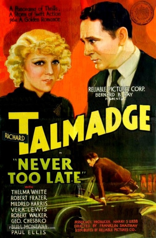 Never Too Late - Movie Poster